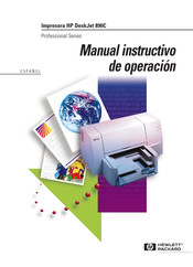 HP DeskJet 890C Manual Instructivo De Operación