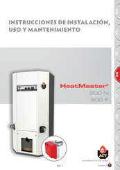 ACV HeatMaster 200 F Instrucciones De Instalación, Uso Y Mantenimiento