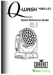 Chauvet Professional Q-Wash 436Z-LED Guía De Referencia Rápida