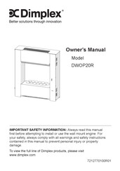 Dimplex DWOP20R Manual De Instrucciones