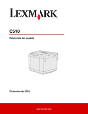 Lexmark C510 Referencia Del Usuario