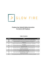 Glow Fire 190101 Manual De Instrucciones