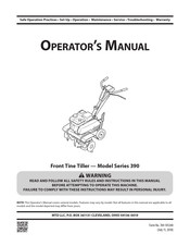 MTD 390 Serie Manual Del Operador