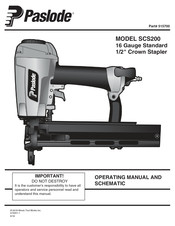 Illinois Tool Works Paslode SCS200 Manual De Funcionamiento Y Esquema