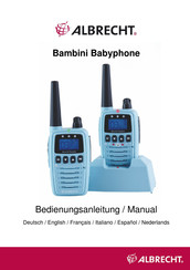 Albrecht Bambini Babyphone Manual