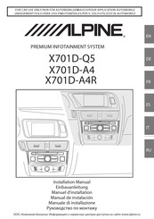 Alpine X701D-A4 Manual De Instalación