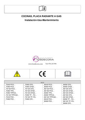 Hosdecora 90/80 TPPCG Serie Instalación, Uso, Mantenimiento