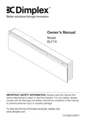 Dimplex BLF74 Manual Del Propietário