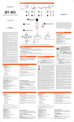 Creative BT-W3 Manual De Instrucciones