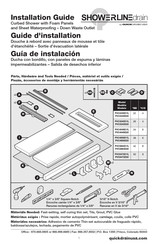 QUICKDRAIN USA SHOWERLINEdrain PVC4856D20 Guia De Instalacion