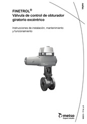 metso Neles FINETROL FC Serie Instrucciones De Instalacion, Mantenimiento Y Funcionamiento