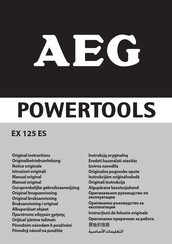 Aeg EX 125 ES Manual Original