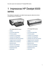 HP Deskjet 6550 Serie Guia Del Usuario