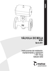 metso automation M1 Serie Instrucciones De Instalacion, Mantenimiento Y Operacion