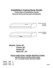 ELICA ENM230 Guía De Instrucciones Para Instalación