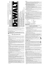 DeWalt DW059 Manual De Instrucciones