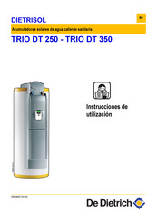 De Dietrich DIETRISOL TRIO DT 250 Instrucciones De Utilizacion