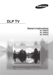 Samsung HL-T6187S Manual De Instrucciones