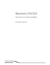 Plantronics Blackwire 215 Guía De Usuario
