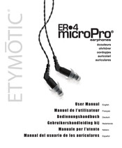 Etymotic ER-4 MicroPro Manual Del Usuario