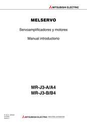 Mitsubishi Electric MR-J3-A/A4 Manual Intoductorio