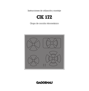 Gaggenau CK 172 Instrucciones De Utilización Y Montaje