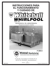 Morris Whitehall WHIRLPOOL F-300-S Instrucciones Para El Funcionamiento Y Cuidado