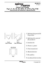 Spirax Sarco Fig 34 Instrucciones De Instalación Y Mantenimiento