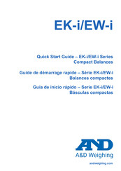 A&D Weighing EK-3000i Guia De Inicio Rapido