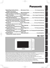 Panasonic NE-1037 Manual De Instrucciones