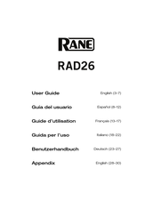 Rane RAD26 Guia Del Usuario