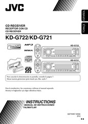 JVC KD-G722 Manual De Instrucciones