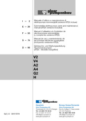 Gloor Pumpenbau G2 Serie Manual De Uso