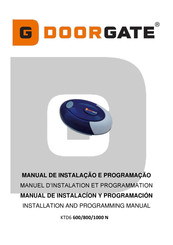 DOORGATE KTD6 600 N Manual De Instalación Y Programación