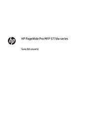 HP PageWide Pro MFP 577dw Guia Del Usuario