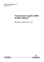 Emerson Micro Motion 2200S Manual De Configuración Y Uso