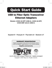 Tripp-Lite U436-SMF-1G-L Guía De Instalación Rápida