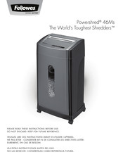 Fellowes Powershred 46Ms Manual De Instrucciones