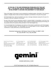 Gemini CDMP-7000 Manual De Instrucciones