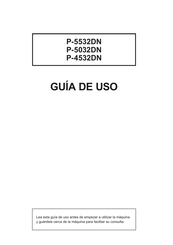 TA Triumph-Adler P-5532DN Guía De Uso