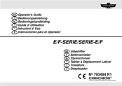 Cascade F Serie Instrucciones Para El Operador