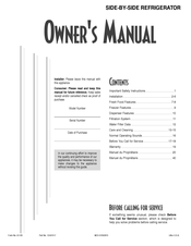 Crosley CS26G7DQ Manual Del Proprietário