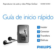 Philips GoGear SA3021 Guia De Inicio Rapido