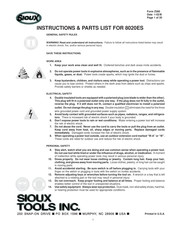 SIOUX 8020ES Manual De Instrucciones