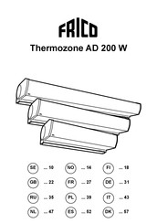 Frico Thermozone AD 200 W Serie Manual De Instrucciones