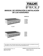 Vulcan WOLF VCCB60 Manual De Operación E Instalación