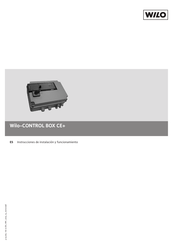 Wilo CONTROL BOX CE+ Instrucciones De Instalación Y Funcionamiento