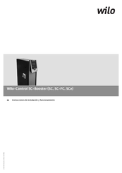 Wilo Control SC-Booster SCe Instrucciones De Instalación Y Funcionamiento