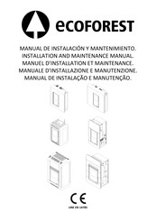 ECOFOREST GN 2014 Manual De Instalación Y Mantenimiento