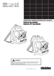 Shindaiwa EB630 Manual Del Operador